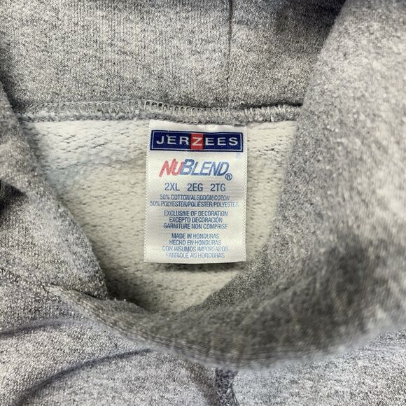 Realtree Xtra Camo Spellout Hoodie Men’s 2XL Grey Jerzees Pullover Sweatshirt - Picture 3 of 8